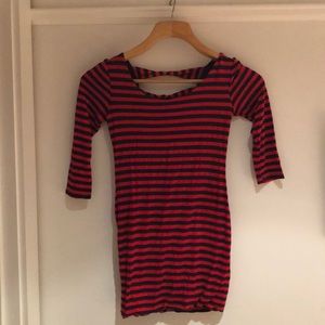 Soprano navy and red mini dress